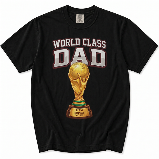 iLuv™ Personalized 'World Class Dad' Custom Soccer T-Shirt