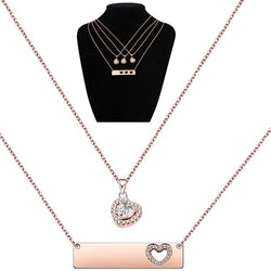 3 piece deals mother daughter necklace