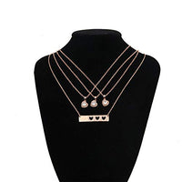 Load image into Gallery viewer, AKLuv™ Mother &amp; Daughter Matching &#39;Cut Out&#39; Heart Cubic Zirconia Necklace Set - 2,3,4 Pieces Mother Daughter Necklace AKLuv™ Four 
