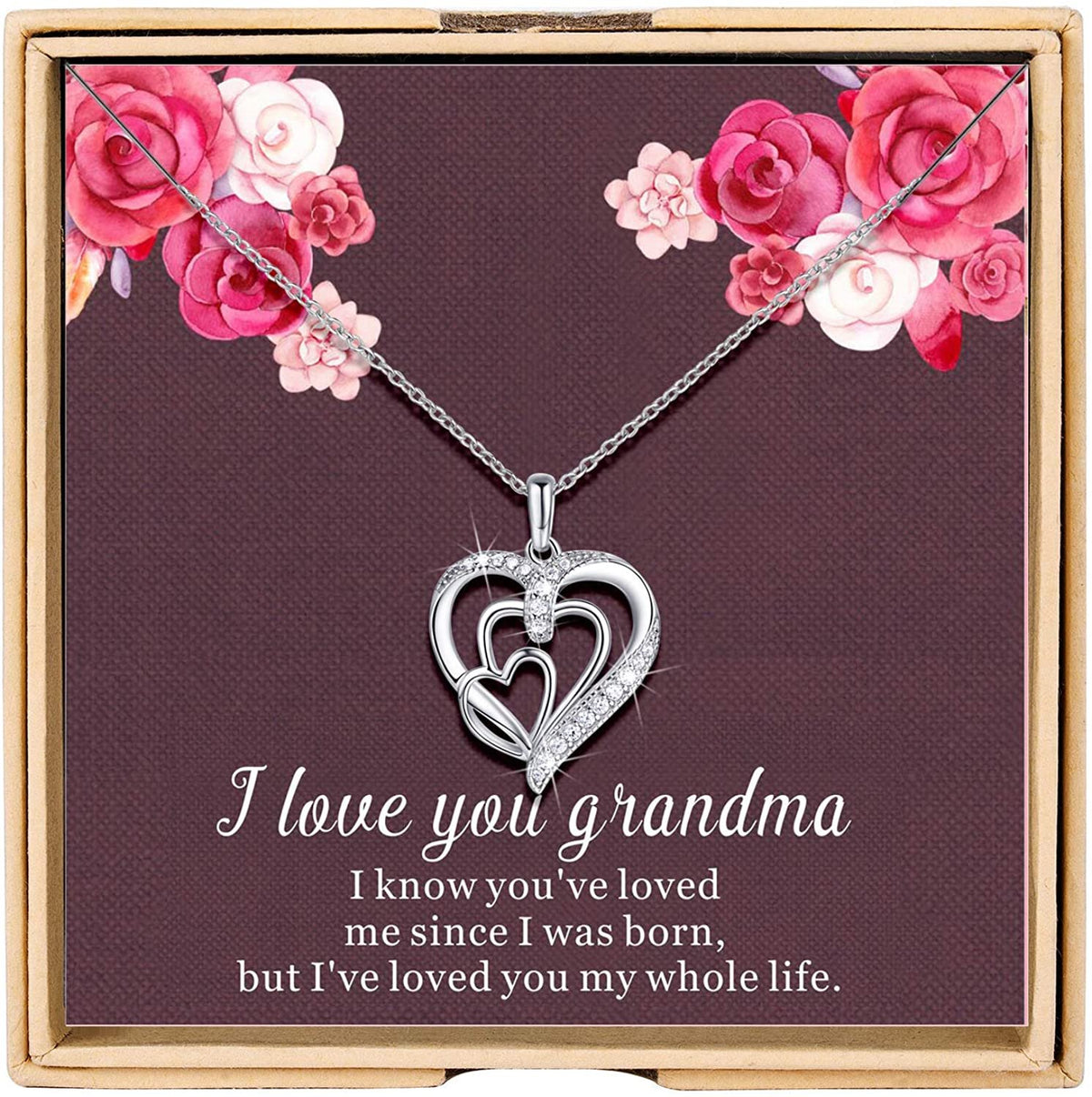 I love you grandma outlet necklace