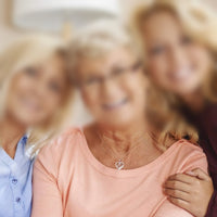 Load image into Gallery viewer, BelleLuv™ Grandmother S925 Sterling Silver Three Generation Hearts, Cubic Zirconia 18K Necklace grandmother necklace BelleLuv™ 
