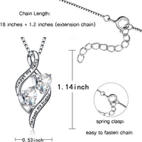 Load image into Gallery viewer, BLuv™ Grandmother S925 Sterling Silver &quot;Forever My Friend&quot; Quote Infinity Crystal Hearts Necklace grandmother necklace BLuv™ 
