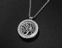 Load image into Gallery viewer, CHLuv™ I Love You to the Moon and Back Family Tree of Life Floating Charms Memory Locket Necklace with Created Birthstone Gifts for Mom CHLuv™ 
