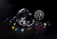 Load image into Gallery viewer, CHLuv™ I Love You to the Moon and Back Family Tree of Life Floating Charms Memory Locket Necklace with Created Birthstone Gifts for Mom CHLuv™ 
