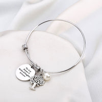 Load image into Gallery viewer, CJLuv™ Mother &amp; Daughter Tree of Life &amp; &quot;Forever Love&quot; Quote Bangle Mother Daugher Bangle CJLuv™ 
