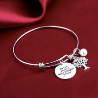 Load image into Gallery viewer, CJLuv™ Mother &amp; Daughter Tree of Life &amp; &quot;Forever Love&quot; Quote Bangle Mother Daugher Bangle CJLuv™ 
