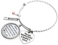 Load image into Gallery viewer, CloverLUV™ Mother &amp; Daughter &quot;Best Friend&quot; and &quot;Forever Love&quot; Quotes Bangle w/ 4 Charms mother daughter bangle CloverLUV™ 
