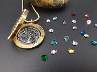 Load image into Gallery viewer, GKLuv™ Family Tree Floating Locket Neckace, 18K Gold Plated, &#39;Families Forever&#39; Quote, 24 Birthstones iluvfamily 
