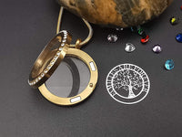 Load image into Gallery viewer, GKLuv™ Family Tree Floating Locket Neckace, 18K Gold Plated, &#39;Families Forever&#39; Quote, 24 Birthstones iluvfamily 
