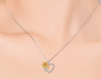Load image into Gallery viewer, L&amp;GLuv™ Grandmother S925 Sterling Silver Lily Flower - Infinity Heart Crystal Necklace grandmother necklace L&amp;GLuv™ 
