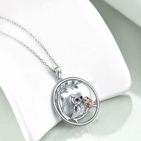 Load image into Gallery viewer, POPLuv™ S925 Sterling Silver OWL Mother &amp; Daughter Tree Branch Necklace Mother Daughter Necklace POPLuv™ 
