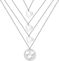 Load image into Gallery viewer, ZBLuv™ Mother &amp; Daughter Matching &#39;Cut Out&#39; Heart Necklace Set - 2,3,4 Pieces Mother Daughter Necklace ZBLuv™ Three 
